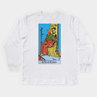 King of Wands - A Tarot Print Kids Long Sleeve T-Shirt